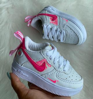 TENIS AIRFORCE BABY BCO/ROSA