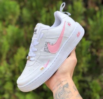 TENIS ADULTO AIRFORCE BRANCO/ROSA