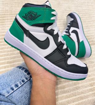BOTA JORDAN ADULTO NIKE PRETO/VERDE - Código 2647-1