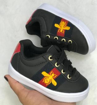 TENIS BABY GUCCI ABELHA PRETO - Código 418-1