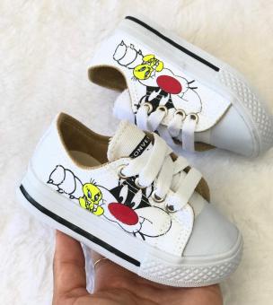 TENIS ALLSTAR BABY BRANCO FRAJOLA - Código 807-1