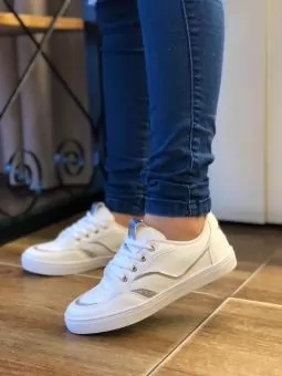 TENIS ADULTO SOCIAL BRANCO STAR - Código 2681-1