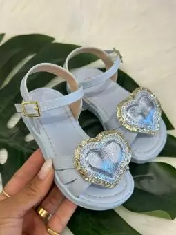 SANDALIA BABY CORACAO AZUL BB - Código 2698-1