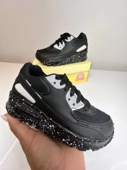 TENIS AIRMAX  JUVENIL PRETO PINTADINHO SEM MARCA - Código 2706-1