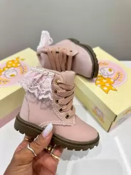 COTURNO BABY ROSE FRANJINHA - Código 2838-1