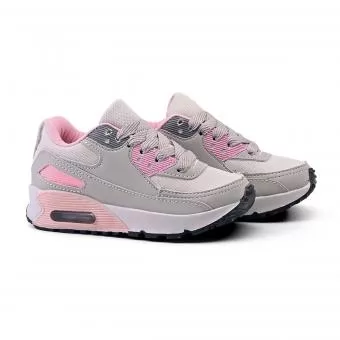 TENIS AIRMAX  JUVENIL CINZA/ROSA SEM MARCA