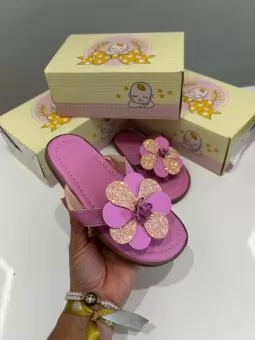 RASTEIRA JUVENIL FLOR GLITER ROSA - Código 2907-1