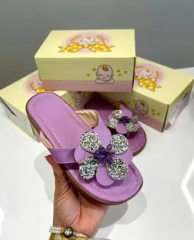 RASTEIRA JUVENIL FLOR GLITER LILAS - Código 2915-1